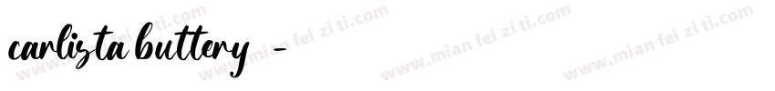 carlista buttery字体字体转换